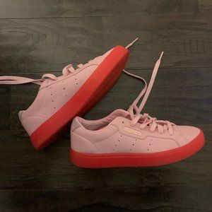 Adidas Pink & Red-Orange Sneakers